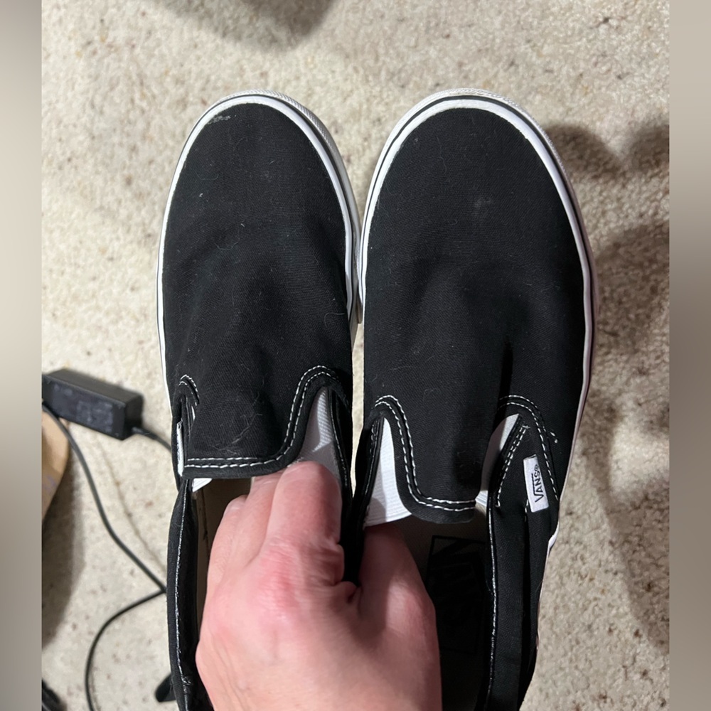 Vans black slip on men’s 7.5 women’s 9 - Picture 4 of 6